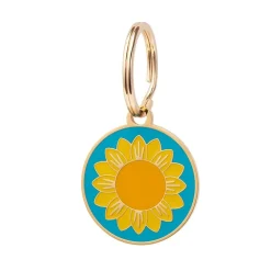 Sumptuous Sunflower Enamel Pet Charm