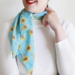 Sumptuous Sunflower Head Scarf