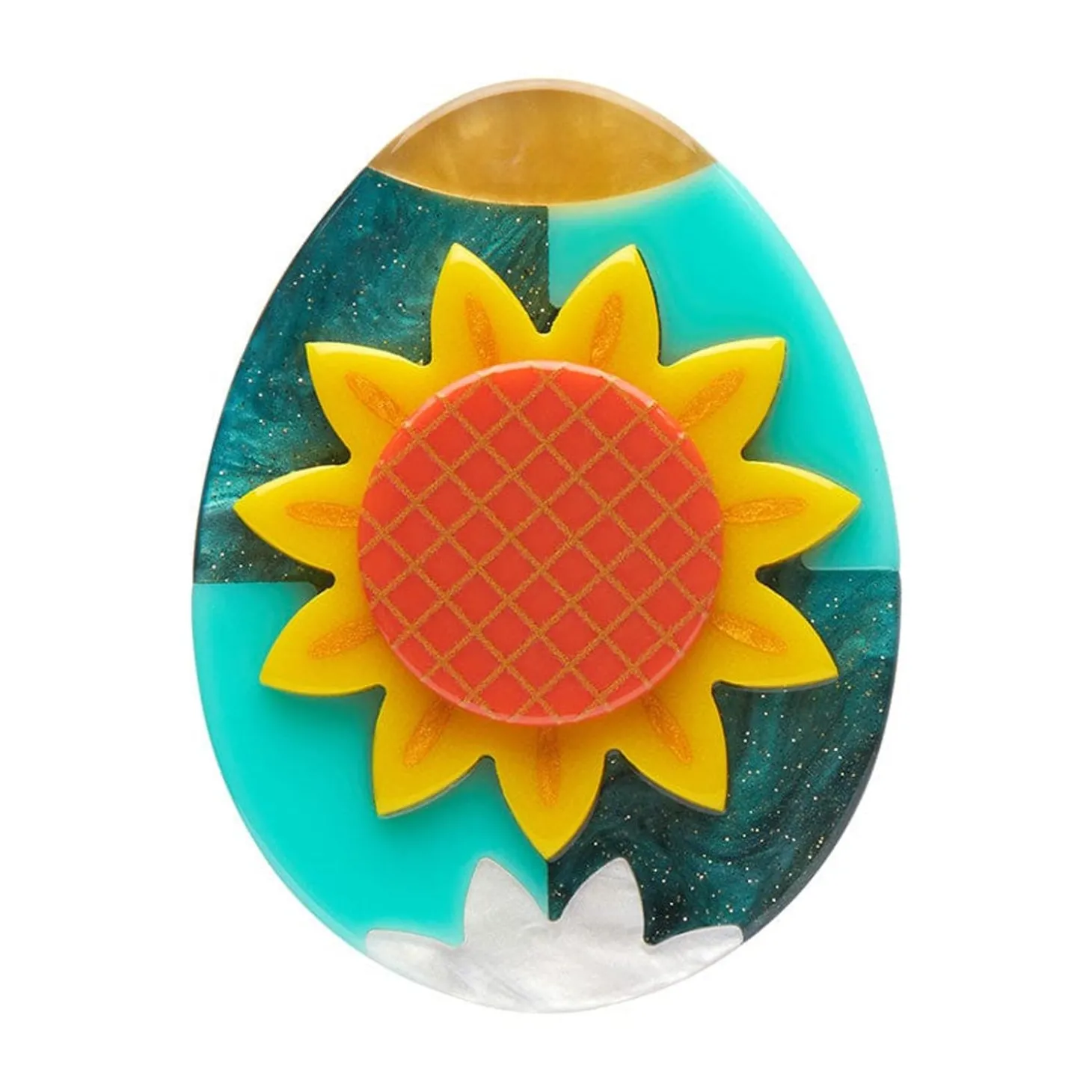 Sunflower Of Love Brooch