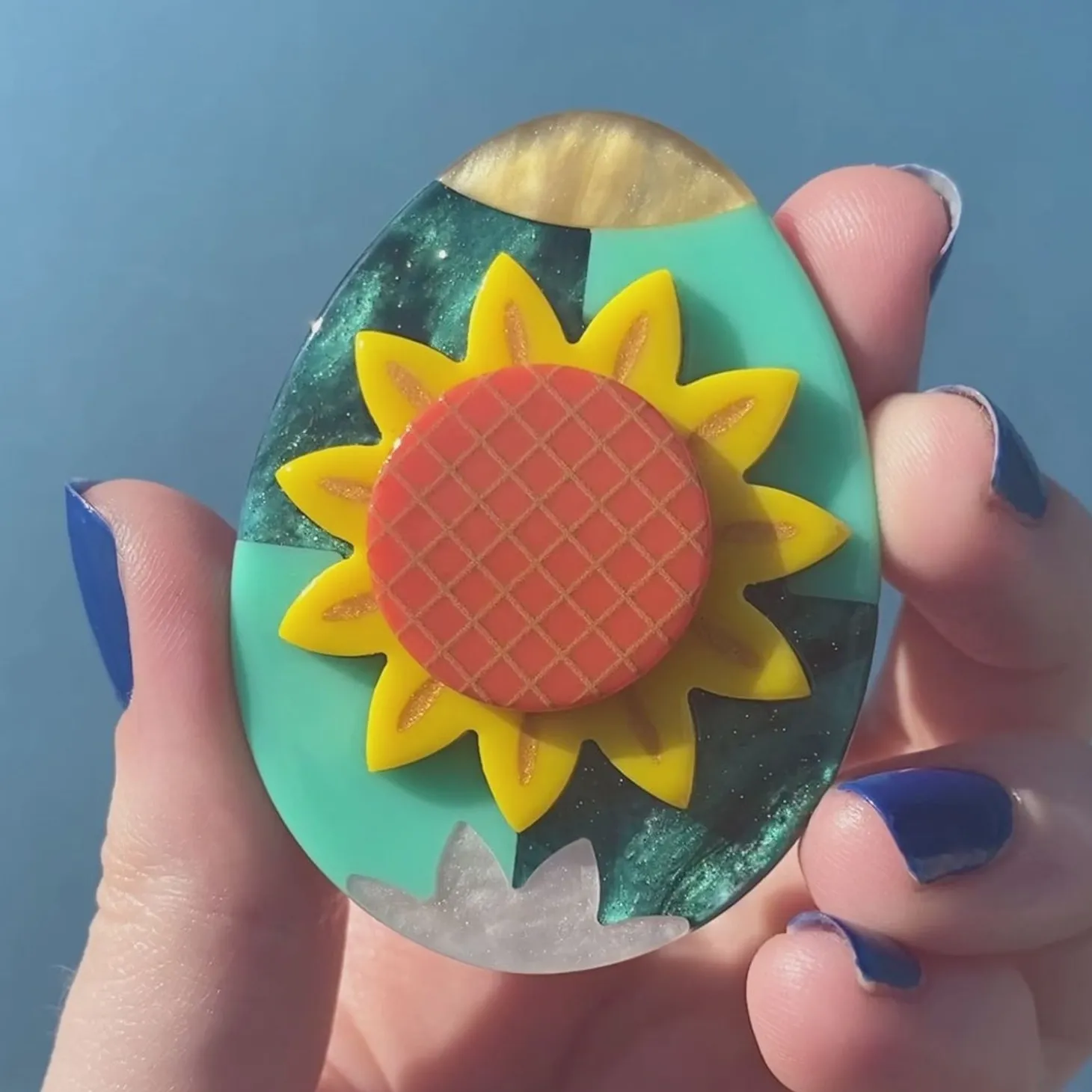 Sunflower Of Love Brooch