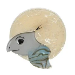 Swimming Solo Turtle Brooch