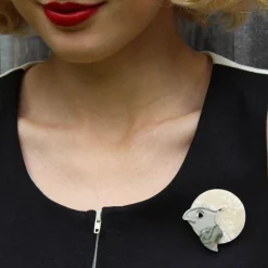 Swimming Solo Turtle Brooch