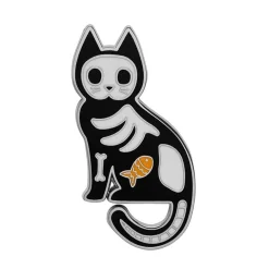 Tabby Tombstone Enamel Pin