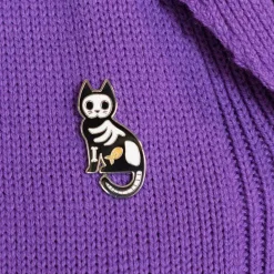 Tabby Tombstone Enamel Pin