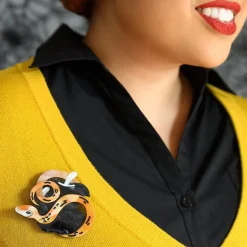 Take A Bite Serpent Brooch