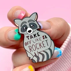 Take Off Like A Rocket Enamel Pin