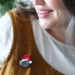 Tassie Claus Brooch