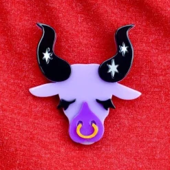 Taurus The Tactile Brooch