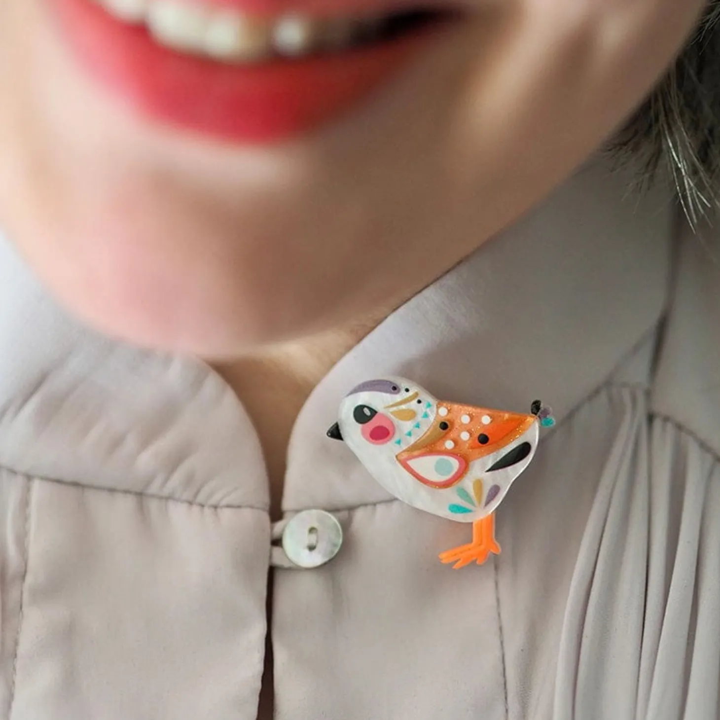 The Balanced Baby Sandpiper Mini Brooch