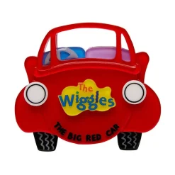 The Big Red Car Brooch