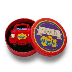 The Big Red Car Brooch