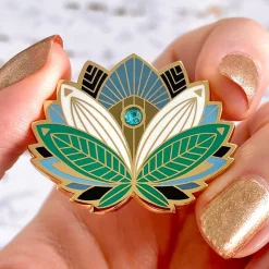 The Blue Lotus Enamel Pin