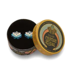 The Blue Lotus Stud Earrings