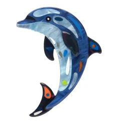 The Boastful Bottlenose Dolphin Brooch