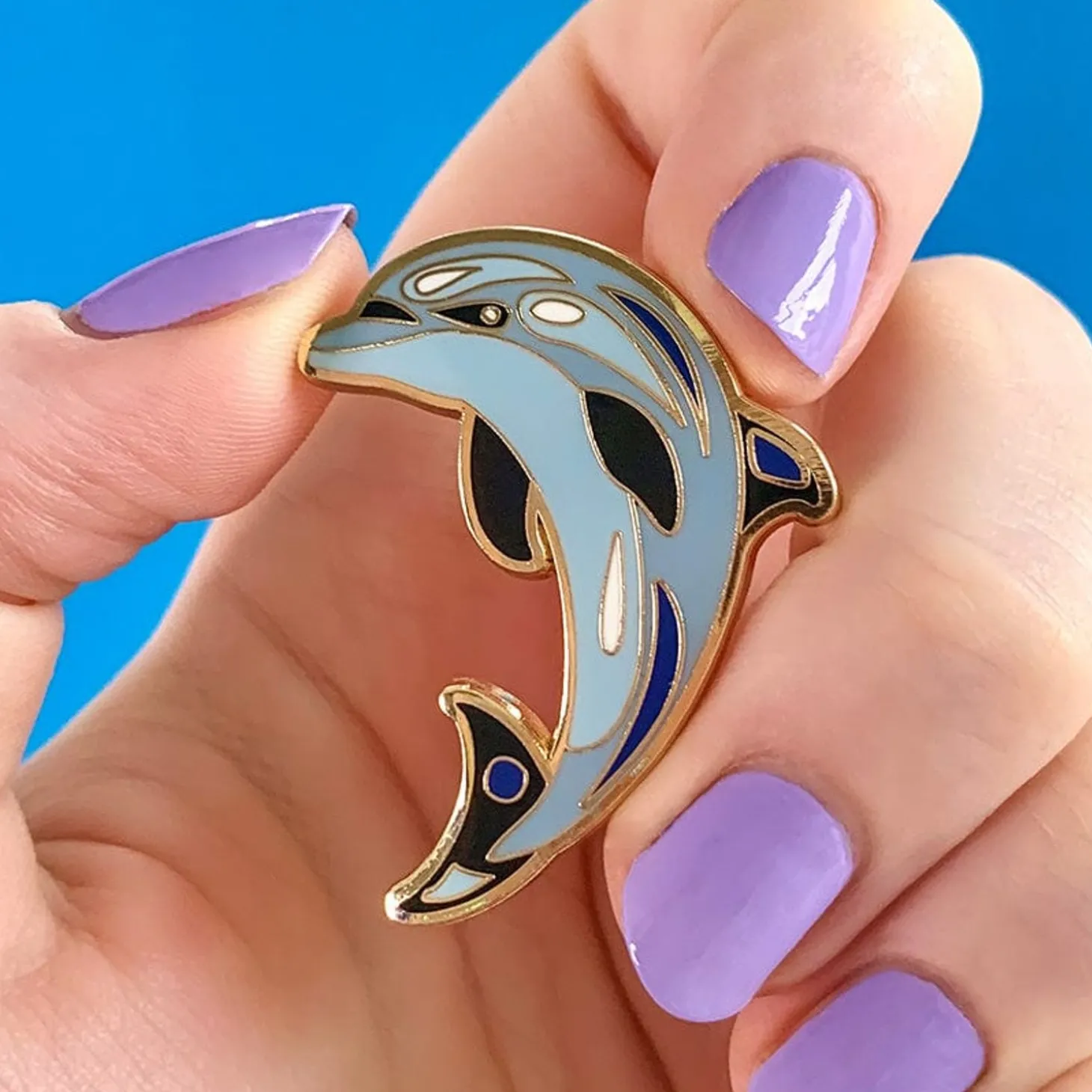 The Boastful Bottlenose Dolphin Enamel Pin
