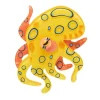 The Busy Blue-Ringed Octopus Brooch