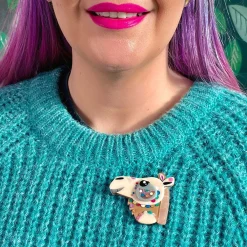 The Cautious Camel Brooch