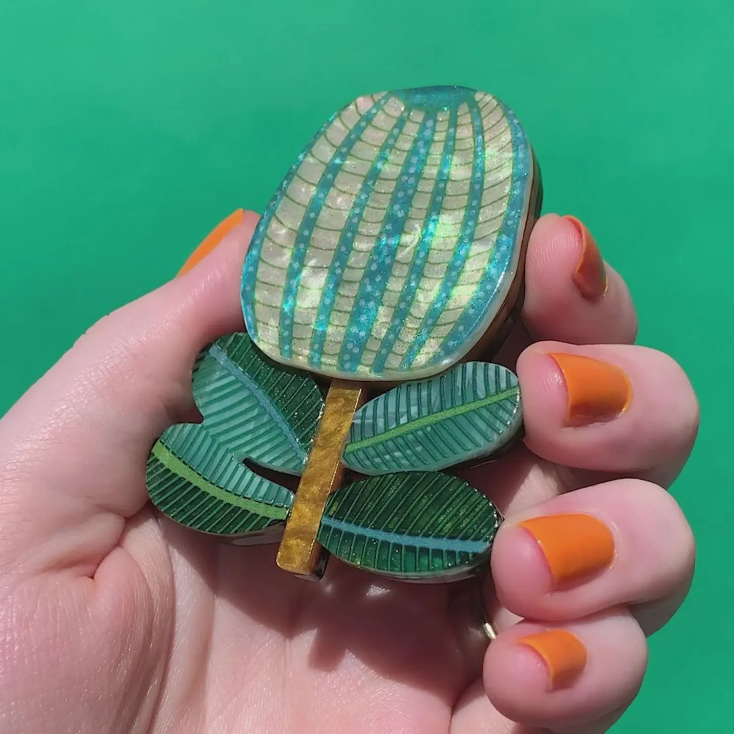 The Colour Of Envy Brooch