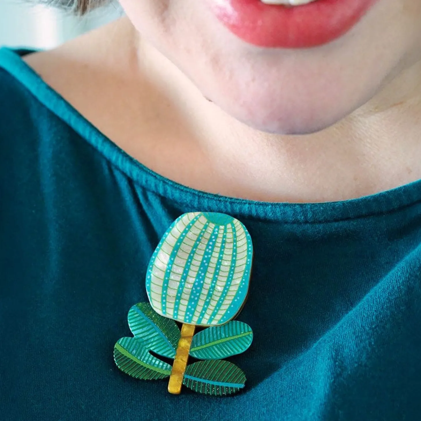 The Colour Of Envy Brooch