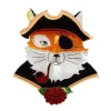 The Cunning Captain Fox Brooch