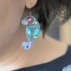 The Dutiful Dugong Drop Earrings
