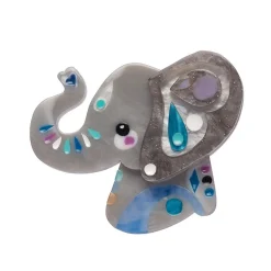 The Elated Elephant Brooch