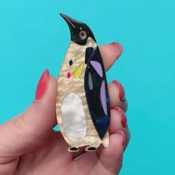 The Emboldened Emperor Penguin Brooch