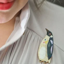 The Emboldened Emperor Penguin Brooch