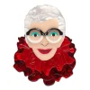 The Face Of Style Iris Brooch