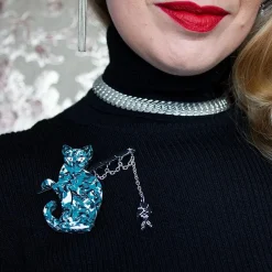 The Famous Fishing Cat Brooch