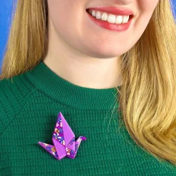 The Fortunate Crane Brooch