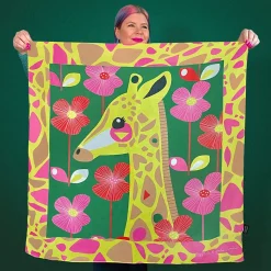The Genteel Giraffe Square Scarf