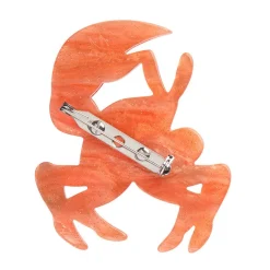 The Guarded Golden Ghost Crab Brooch