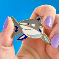 The Guileless Great White Shark Enamel Pin