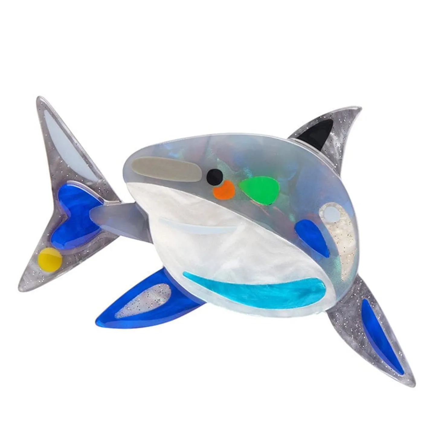 The Guileless Great White Shark Brooch