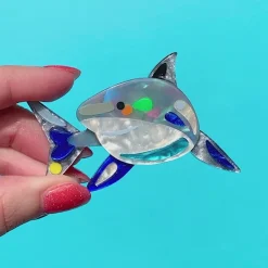 The Guileless Great White Shark Brooch