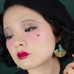 The Heart Of Egypt Scarab Drop Earrings