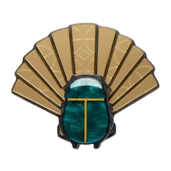 The Heart Of Egypt Scarab Brooch