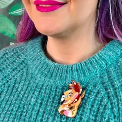 The Liberated Lion Brooch