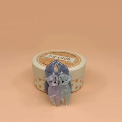 The Love Cats Mini Brooch