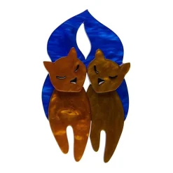The Lovecats Brooch