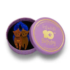 The Lovecats Brooch