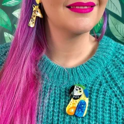 The Maverick Macaw Brooch