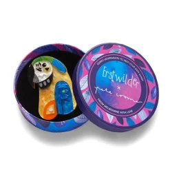 The Maverick Macaw Brooch