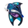 The Mercurial Manta Ray Brooch