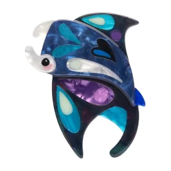 The Mercurial Manta Ray Brooch