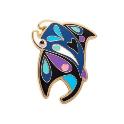 The Mercurial Manta Ray Enamel Pin