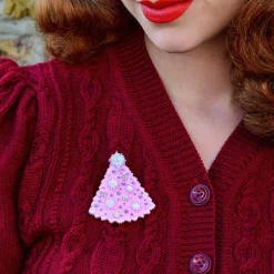 The Night Before Pink-Mas Brooch