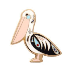 The Perceptive Pelican Enamel Pin