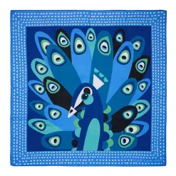 The Picturesque Peacock Square Scarf